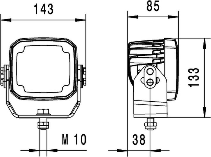 Produktbild Hella Arbeitsscheinwerfer LED Ultra Beam 4400lm weitreichende Ausleuchtung