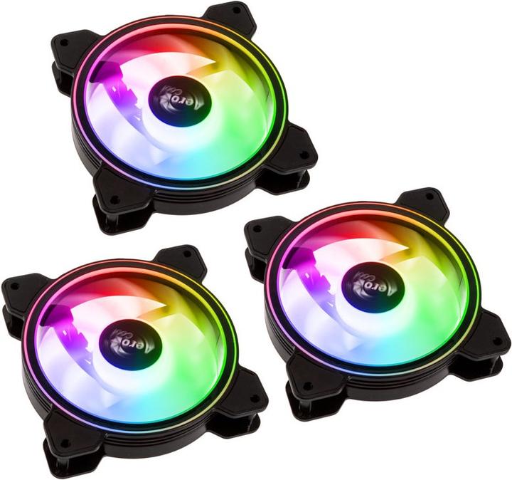 Actual product image AeroCool Saturn 12F ARGB Pro motherboard fan (120 mm, 3 x)