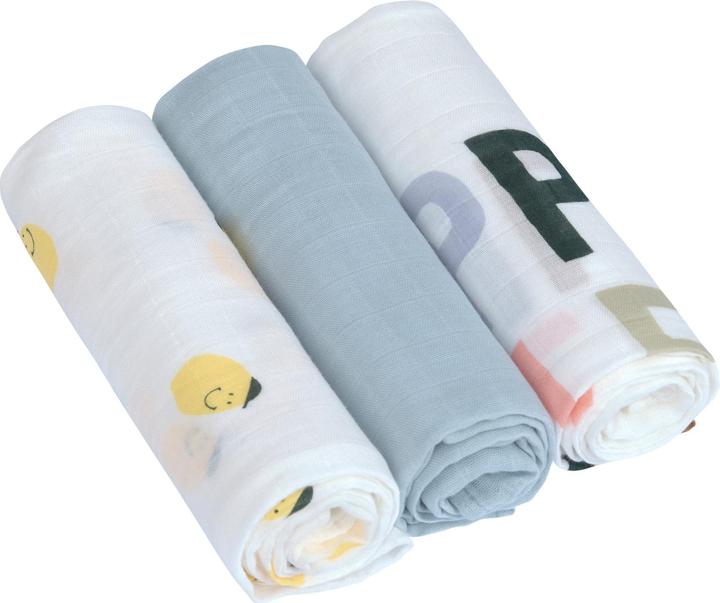 Produktbild Lässig Mullwindeln & Mulltücher Mulltuch 3er Pack Heavenly Soft Swaddle L (80 cm, 80 cm)
