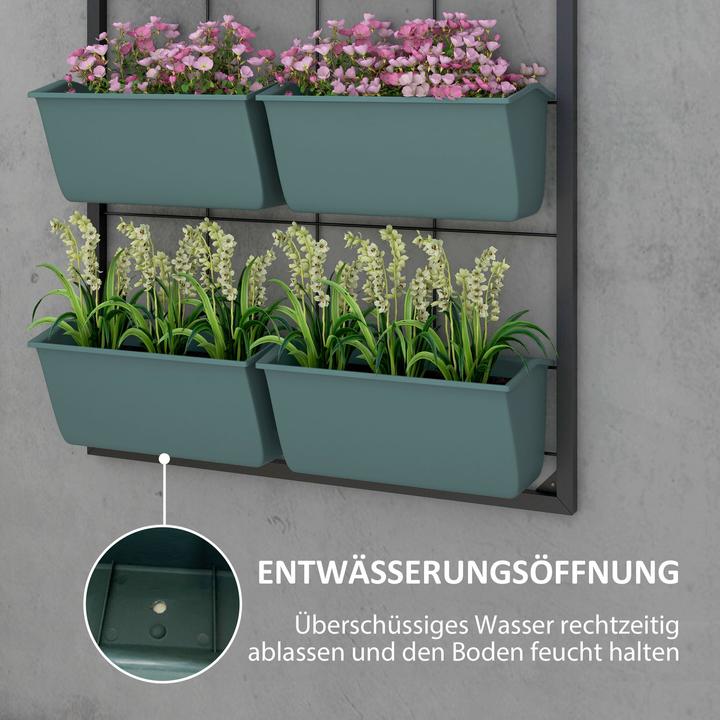 Produktbild Outsunny Pflanzenregal mit 8 Töpfen