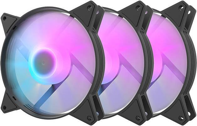 Immagine prodotto Darkflash Tech Set di ventole per computer C6 RGB 3in1 120x120 (nero) (120 mm, 3 x)