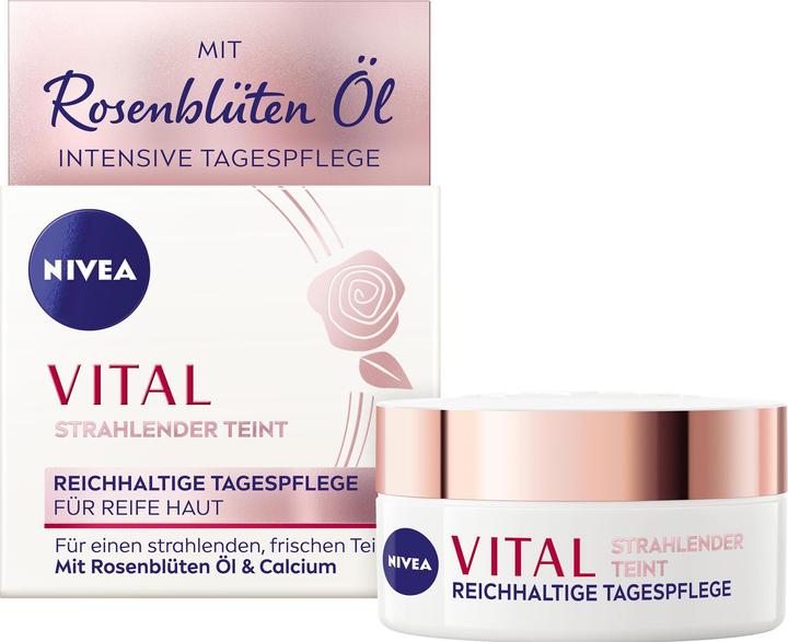 NIVEA Vital Anti-Age Tagespflege strahlender Teint Topf 50 ml (50 ml, Tagescreme)