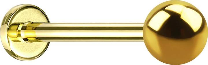 Image du produit Star Piercing Micro Labret silber mit Kugel (sans laiton, Titane G23)