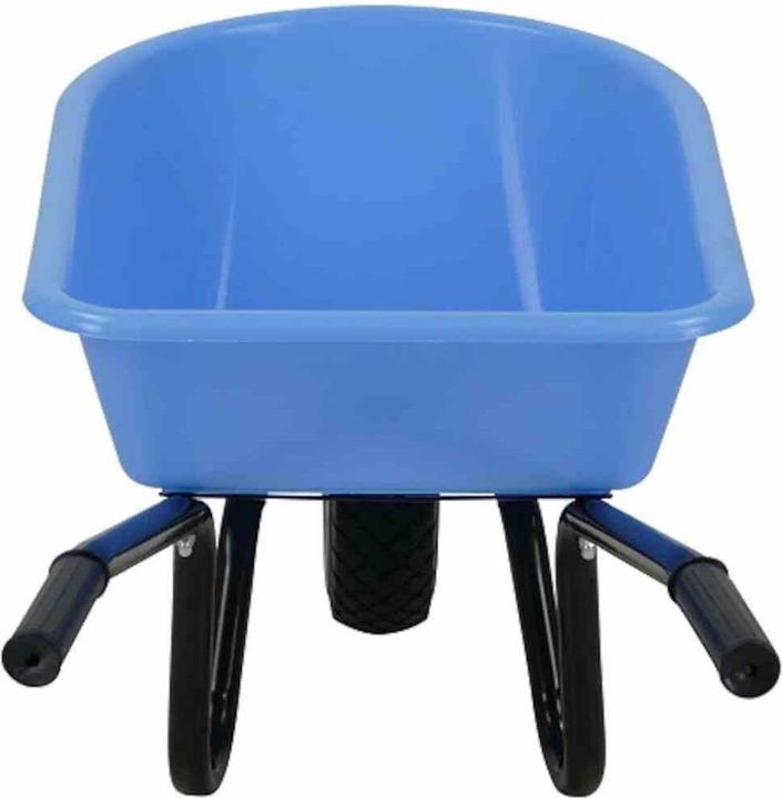 Produktbild FORT Kinderschubkarre 20 l blau montiert mit PU-Rad