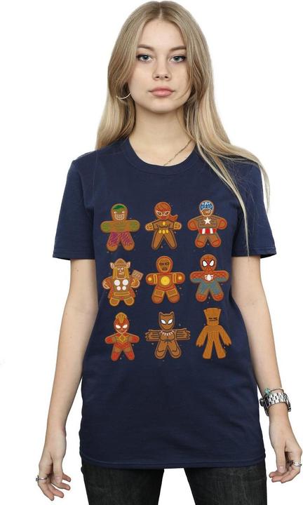 Image du produit - T-shirt AVENGERS CHRISTMAS GINGERBREAD - Femme (3XL)
