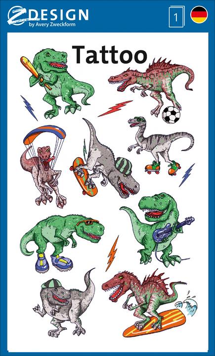 Actual product image Avery Kids Tattoos