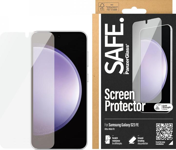 Produktbild PanzerGlass SAFE. Screen Protector Ultra-Wide Fit (1 Stück, Samsung Galaxy S23 FE)
