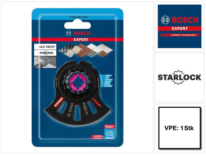 Productafbeelding Bosch Professional Zubehör EXPERT Multiial Hardmetalen segmentzaagblad 1 st.
