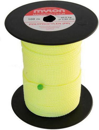 BRW Route marking cord, fluorescent (50 m)