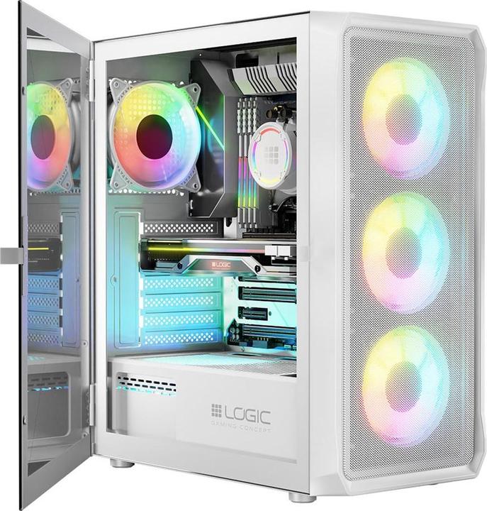 Image du produit Logic PORTOS ARGB MINIDI Boîtier USB 3.0 blanc (ATX)