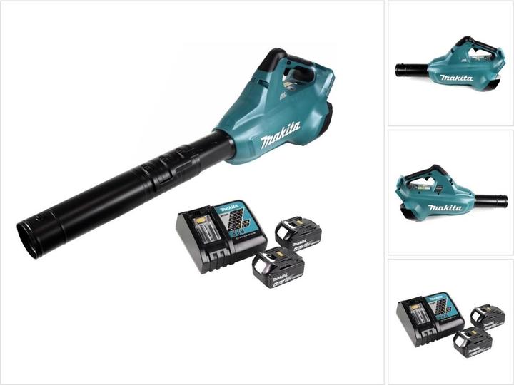 Makita DUB 362 RM Battery Leaf Blower 2x18V + 2x Battery 4.0Ah + Charger (Rechargeable battery operated, Leaf vacuums)
