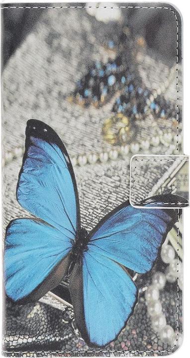 Immagine prodotto Cover-Discount iPhone 12 / 12 Pro - Custodia in pelle Butterfly blu (Apple iPhone 12, Apple iPhone 12 Pro)
