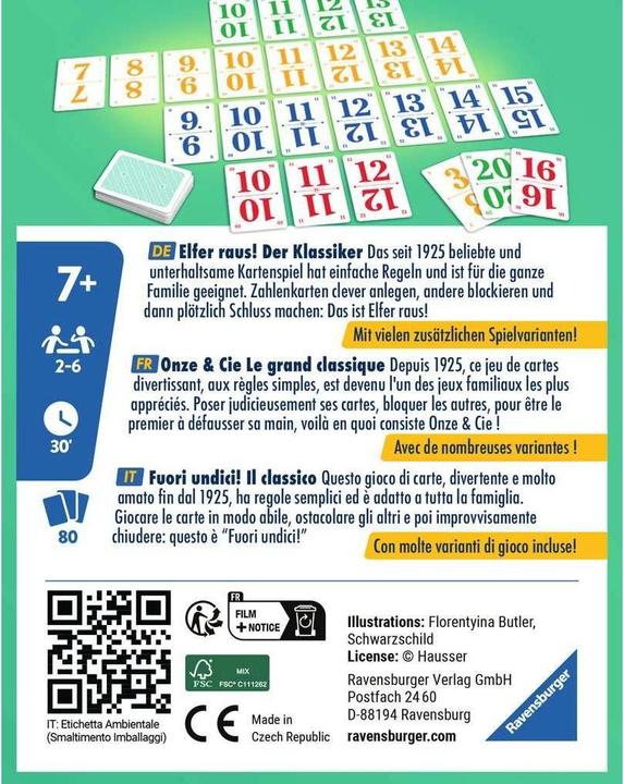 Immagine prodotto Ravensburger Undici fuori. d/f/i (Tedesco, Francese, Italiano)