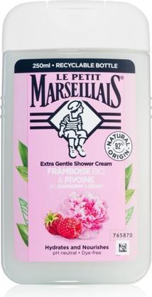 Actual product image Le Petit Marseillais Extra Gentle Shower Cream Organic Raspberry & Peony - Moisturising and