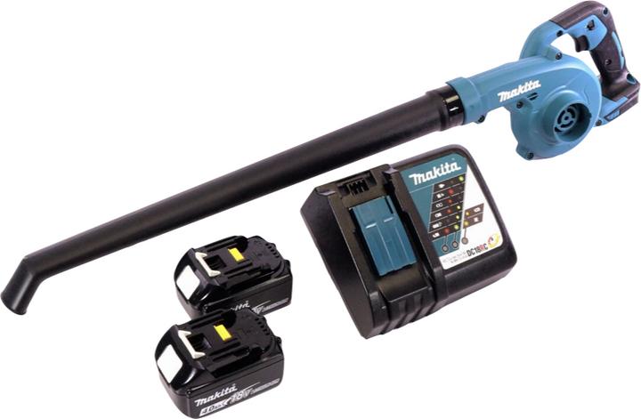 Produktbild Makita DUB 186 RM Akku Gebläse Laubbläser 18 V + 2x Akku 4,0 Ah + Ladegerät (Akkubetrieb, Laubbläser)