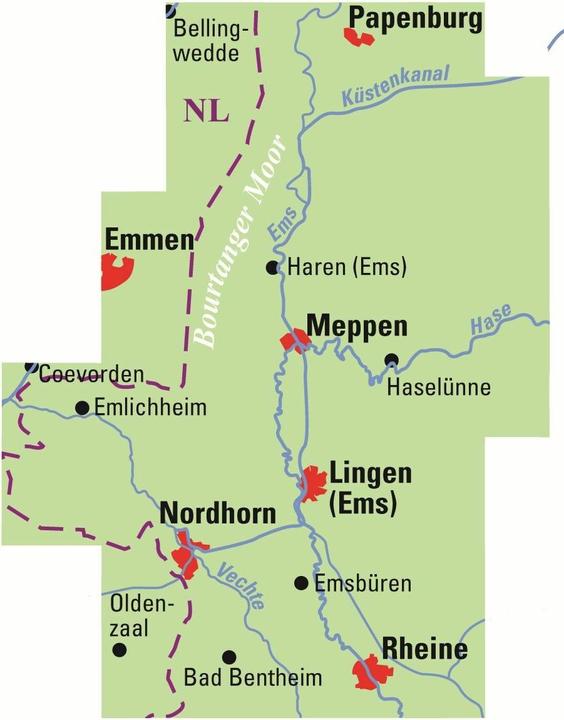 Immagine prodotto Mappa regionale ADFC Emsland Grafschaft B