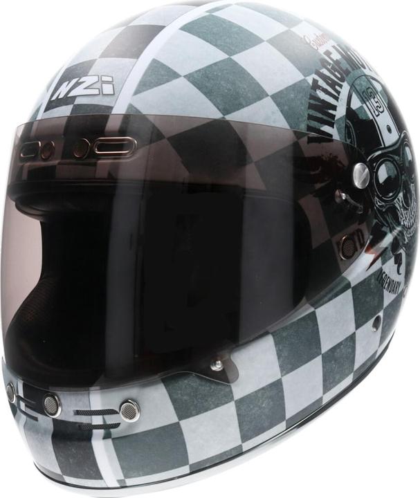 NZI Helmets NZI STREET TRACK 3 DOMINO Integralhelm matt military grün-hellgrau XS (XS)
