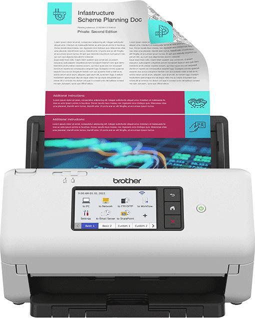Produktbild Brother Professional Document Scanner ADS-4700W Colour, Wireless (LAN, USB, WLAN)