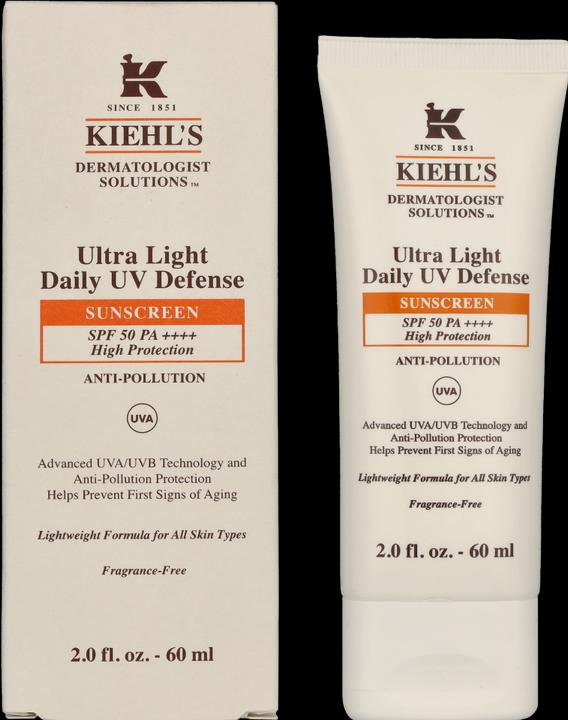 Actual product image Kiehl's Ultra Light Daily UV Defence SPF50 (Sun cream face, SPF 50, 60 ml, 90 g)