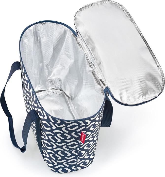 Image du produit reisenthel Panier à provisions Thermoshopper Signature bleu marine/blanc
