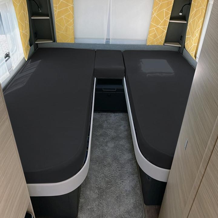 Image du produit Erwin Müller Set de draps-housses pour lit arrière de camping-car/caravane (70 x 190 cm)
