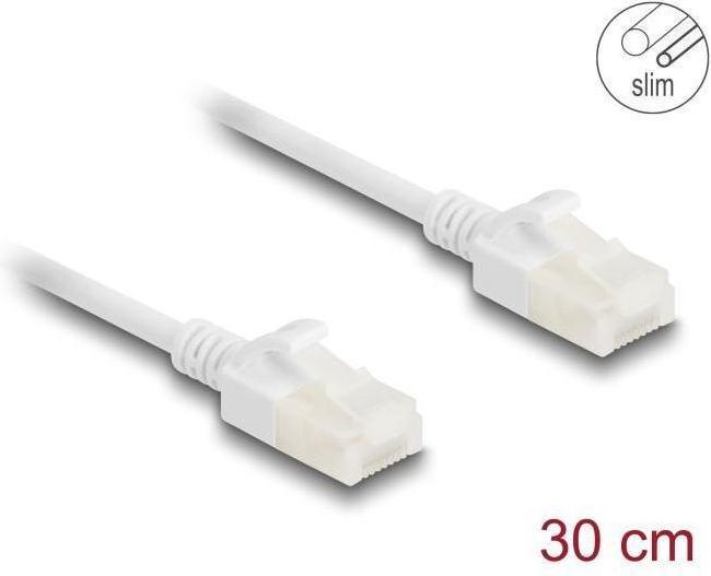 Image du produit Delock Câble réseau RJ45 Cat.6A mâle à mâle avec robu (U/UTP, CAT6a, 0.30 m)