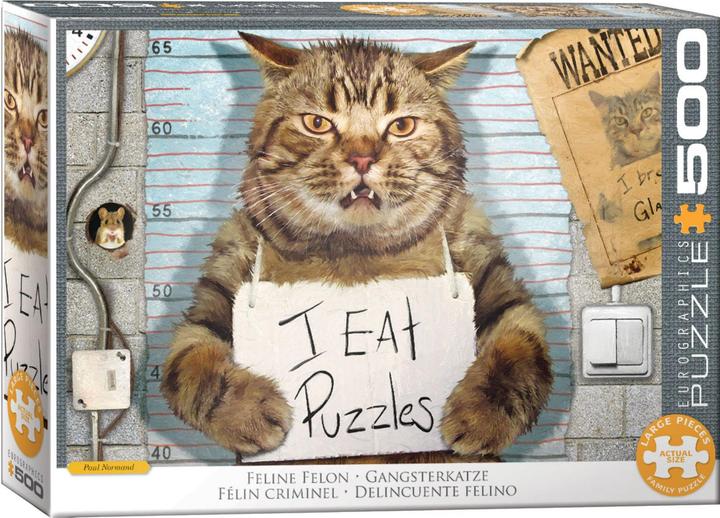 Actual product image Eurographics Gangster cat - 500 parts (500 pieces)