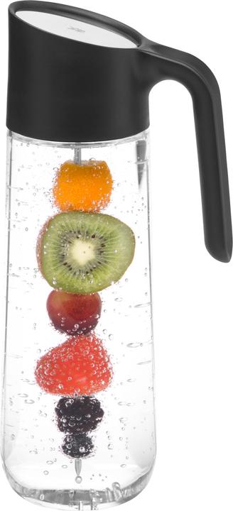 WMF Wasserkaraffe 1l Glaskaraffe mit Griff Fruchtspiess Nuro CloseUp-Verschluss (1 l)