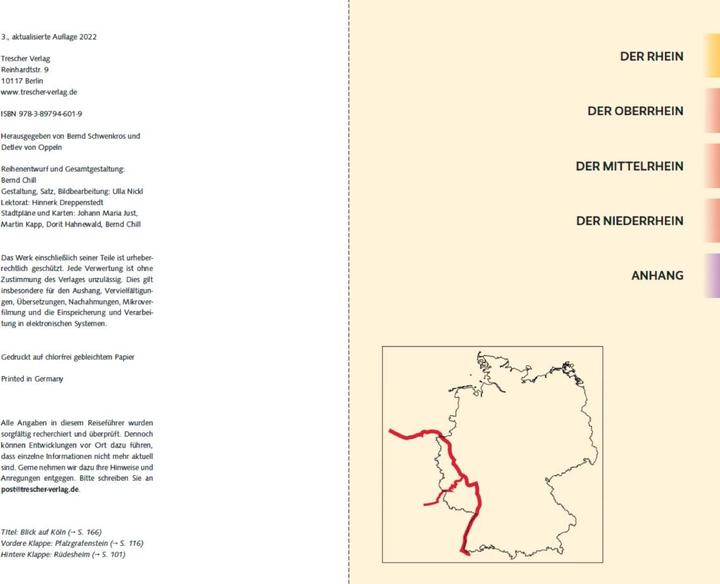 Actual product image Travel guide river cruises Rhine (German, Annette Lorenz)