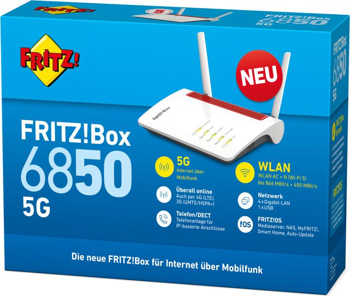 Produktbild AVM FRITZ!Box 6850 5G