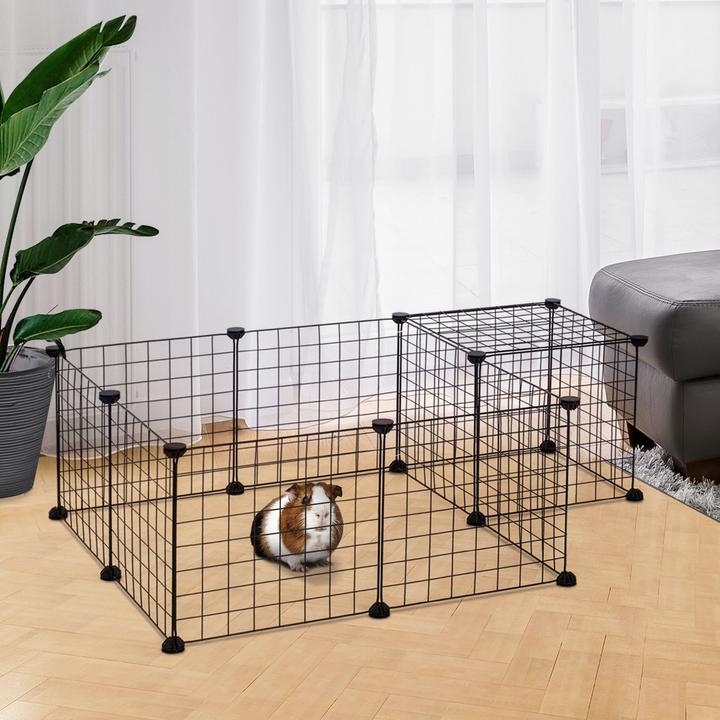 Image du produit PawHut Enclos extérieur avec grillage métallique