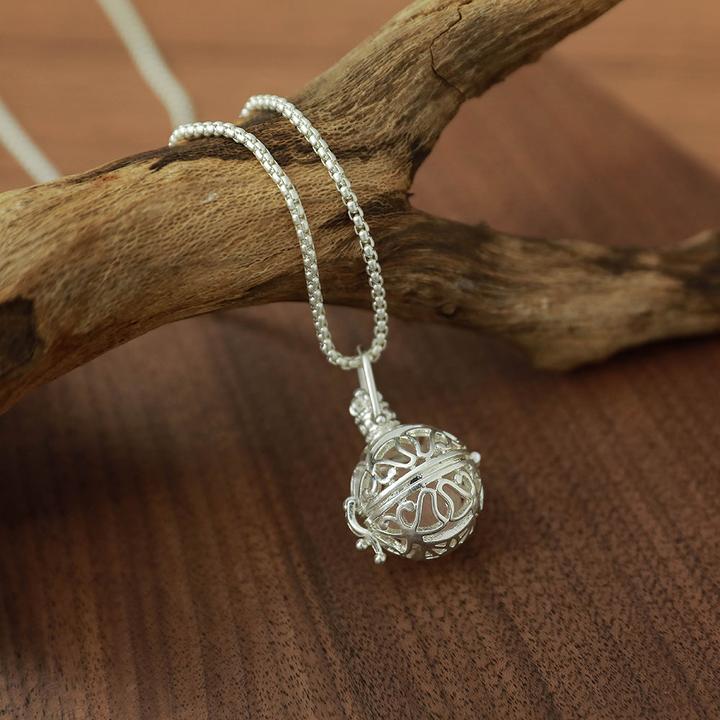 Produktbild Andreani Halskette mit Kugelanhänger aus Rosenquarz (Metall)