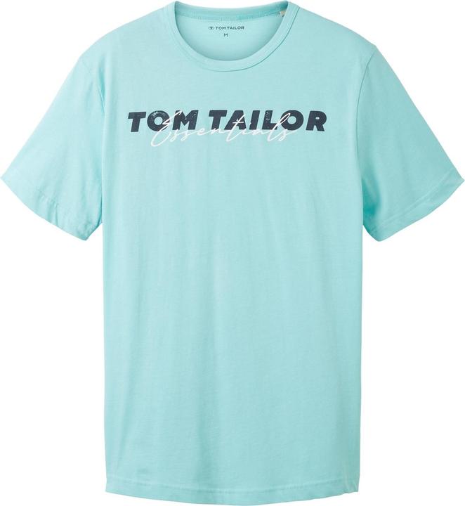 Produktbild Tom Tailor T-Shirt Kurzarmshirt mit Front-Logo-Print (M)
