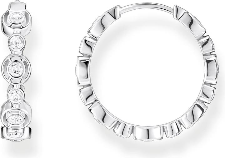 Actual product image Thomas Sabo Creoles Circles with White Stones Silver (925 silver)