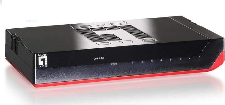 Produktbild LevelOne GSW-0807 8-Port Gigabit Ethernet Switch 1000Mb/s, Voll-Duplex, 10/100 Mb/s, Voll/Halb-Duple (8 Ports)