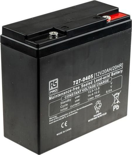 Actual product image Rs Pro Lead acid battery AGM 12V 20Ah (12 V, 20000 mAh)