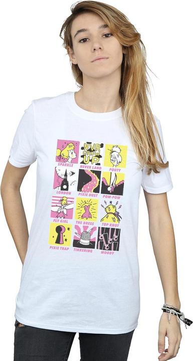 Immagine prodotto Disney Tinkerbell Squares Maglietta Ampia Donna (L)