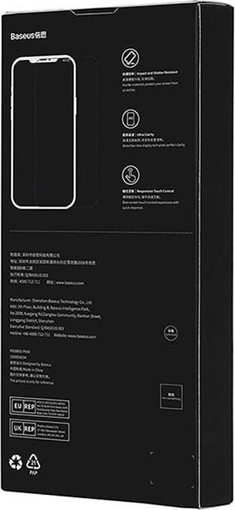Immagine prodotto Baseus Cristallo di protezione della privacy Vetro temperato 0,3 mm per iPhone X/XS (1 Pezzo/i, Apple iPhone X)