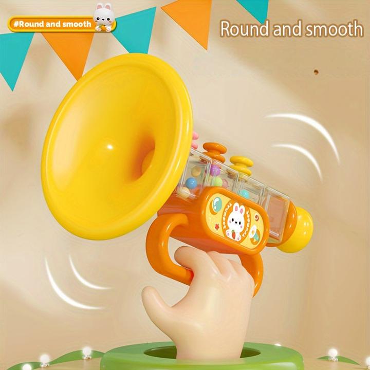 Image du produit Activity Board Petit jouet pour enfants en forme de corne de lapin, bébé soufflera dans l'harmonica de dessin animé