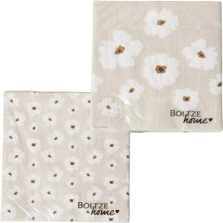 Boltze Home Servietten Canea sort 20PA (20 x)