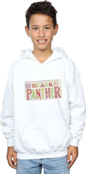 Immagine prodotto Black Panther Tribal Logo Felpa con Cappuccio Ragazzi (140, 146)