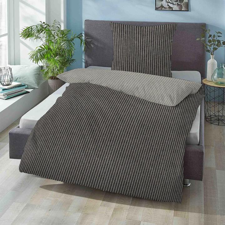 Produktbild Traumschlaf Melange Flanell (Bettwäsche Set, 135x200 cm + 80x80 cm)