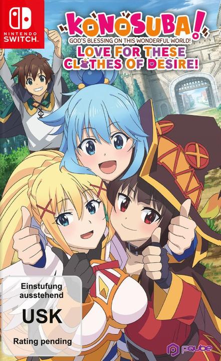 Actual product image Pqube Konosuba! SWITCH Blessing on this Wonderful World (Switch, Switch Lite, Switch OLED, DE)