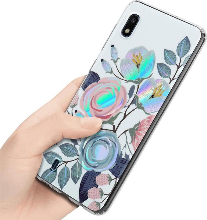 Immagine prodotto Cadorabo IMD TPU Colorful Flowers & Leaves Cover (Samsung Galaxy A10, HTC One M10)
