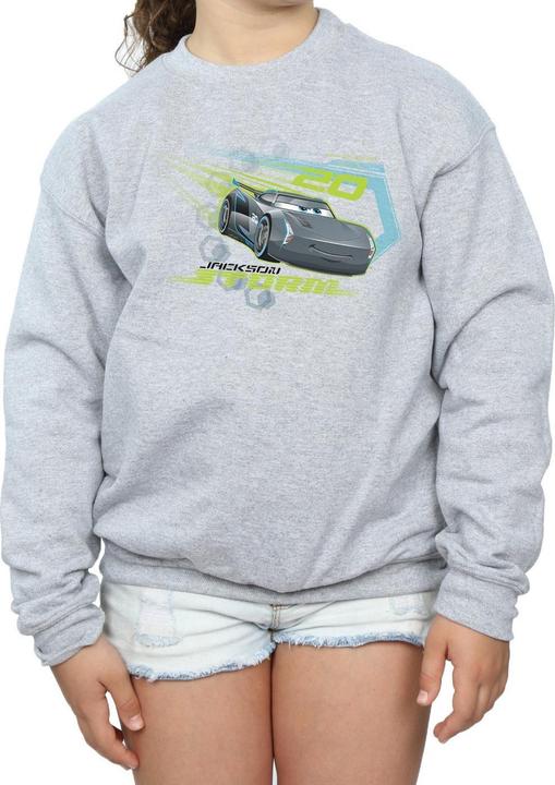 Actual product image Disney Girls Cars Jackson Storm Sweatshirt (140, 146)