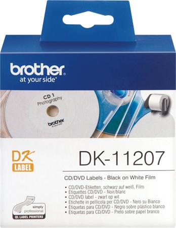 Image du produit Brother QL500/550ÉTIQUETCD/DVD 58X58 N/B