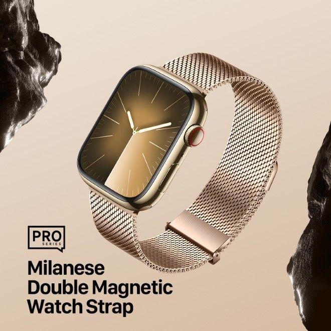 Actual product image Dux Ducis Milanese Pro Armband (41 mm, 38 mm, 40 mm, Stainless steel)