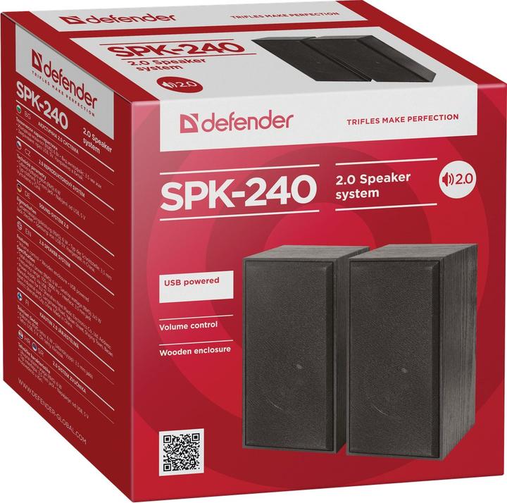 Actual product image Defender SPK-240 Computer Speakers (65224)