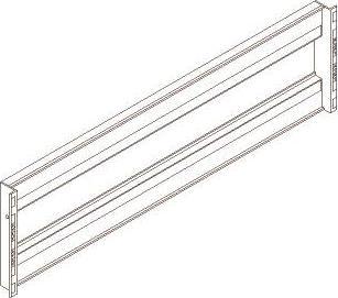 Image du produit Eaton DIN afdaekning 4 x 1 modul saet, lysningsmål pr. 4 modul dinskinne er 431mm svarende til 12stk.