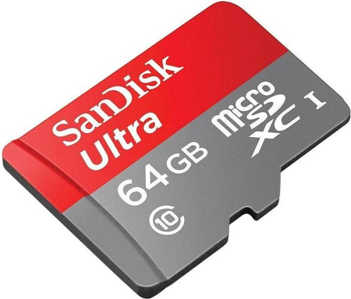 Actual product image SanDisk Ultra microSD A1 (64 GB, microSDXC, U1, UHS-I)